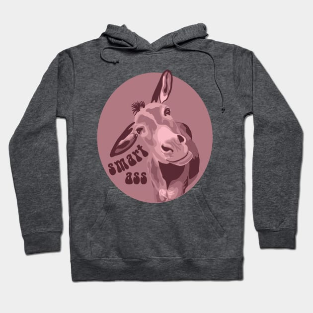 Smart Ass Donkey Hoodie by Slightly Unhinged